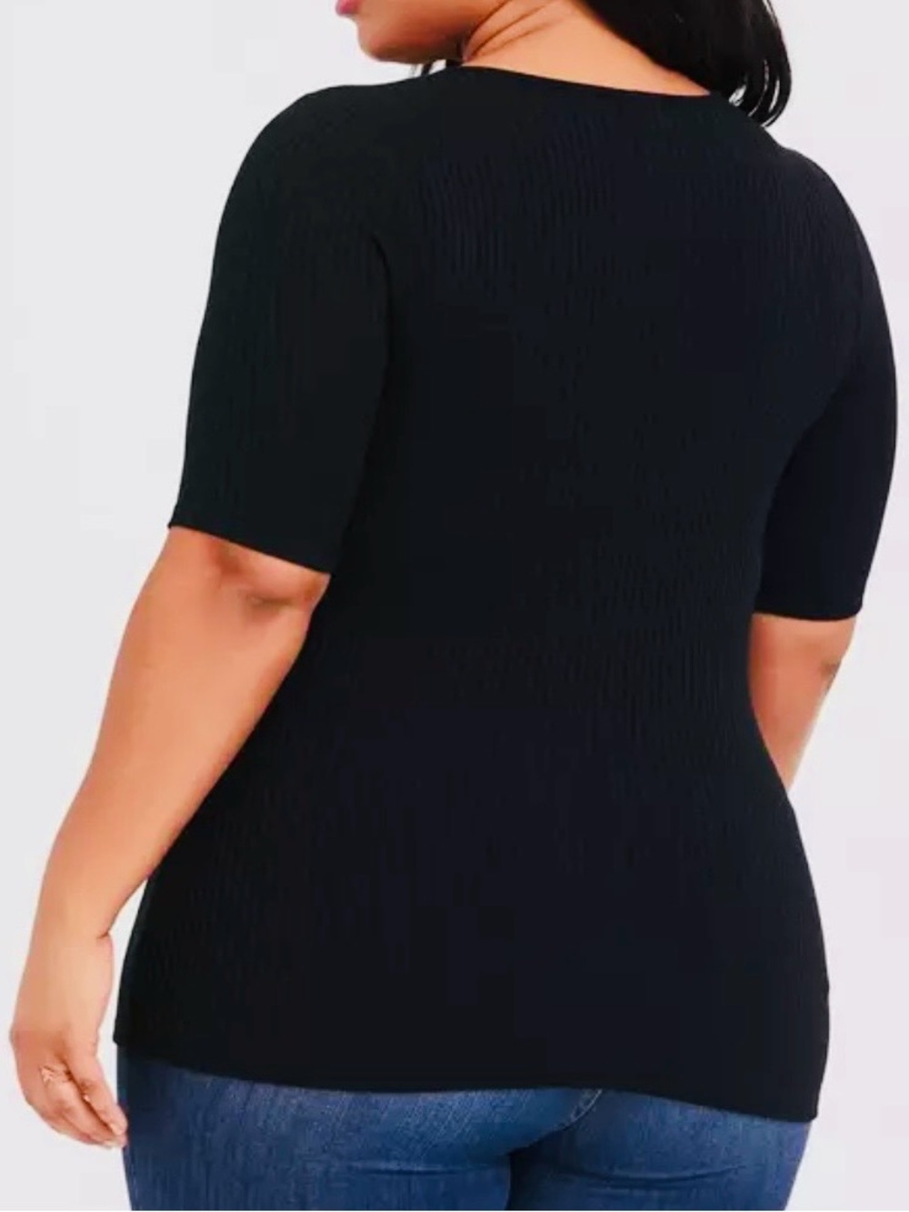 Torrid Black Pullover Top Size 1 - Picture 2 of 4